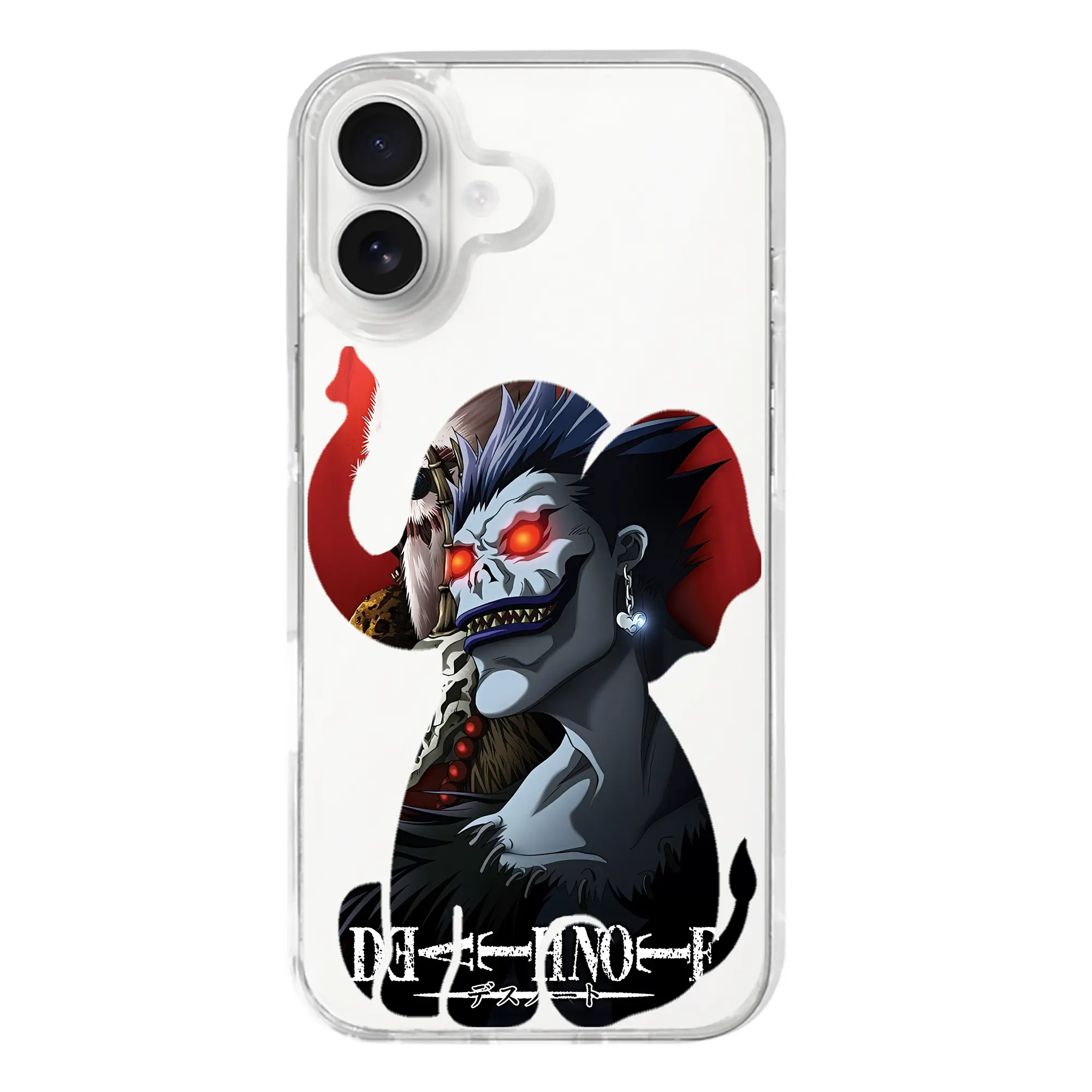 デスノート グッズ,リューク - iPhone 17シリーズ 透明スマホケース – 薄型・耐衝撃・精密フィット保護カバー